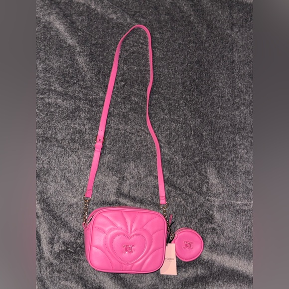 Juicy Couture Only You Pink Crossbody Bag & Coin Purse Set - Picture 11 of 16